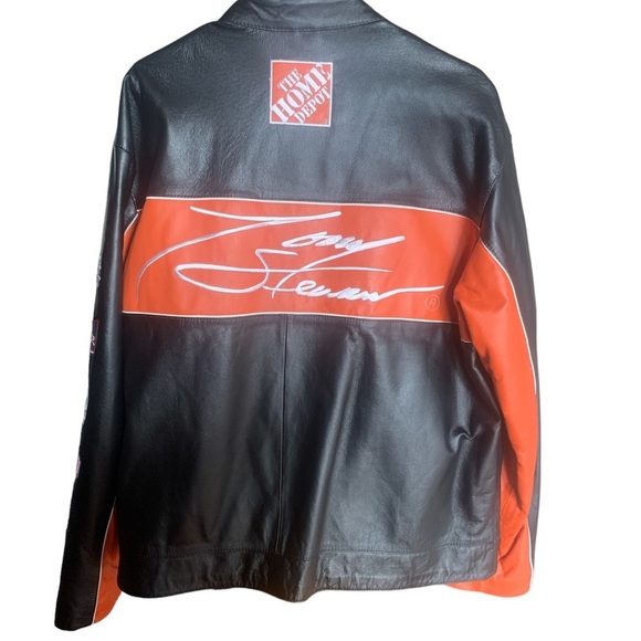 Vtg Wilson’s Leather/Chase Auth NASCAR Tony Stewart #20 Race Bomber Jacket Large - Picture 2 of 13